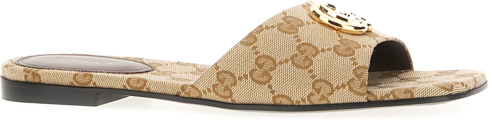 Gucci GG canvas slippers Divers