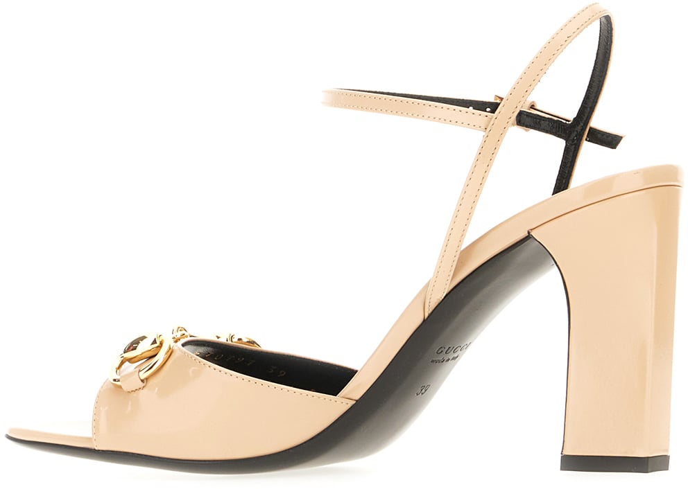 Gucci Skin pink leather sandals Roze