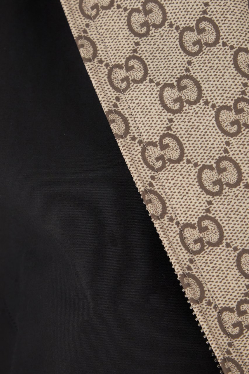 Gucci Black cotton reversible jacket Zwart