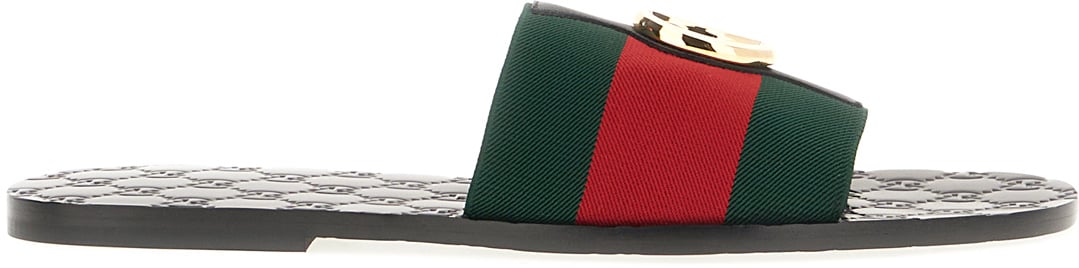 Gucci Black leather slippers Divers