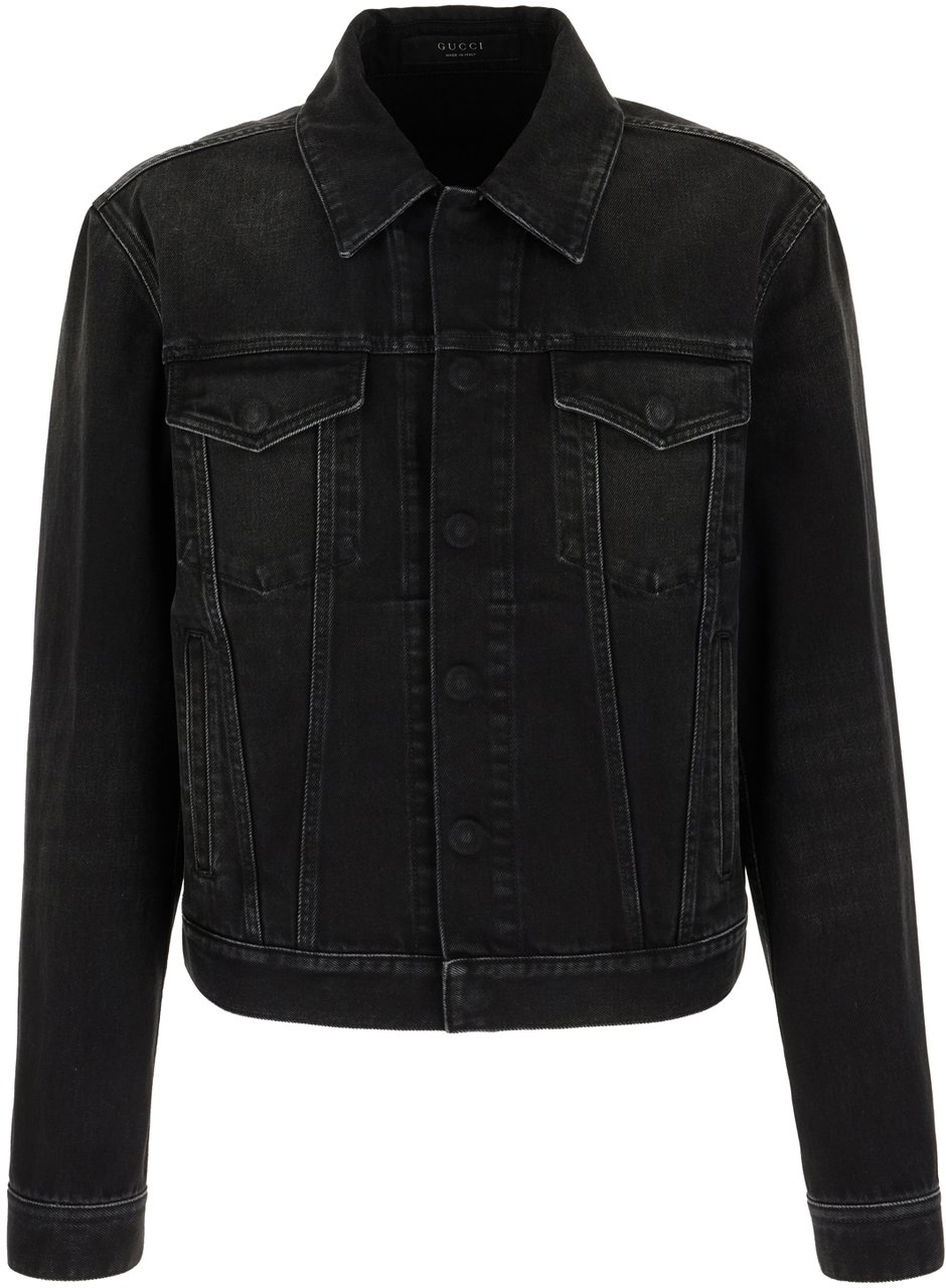 Gucci Black denim jacket Zwart