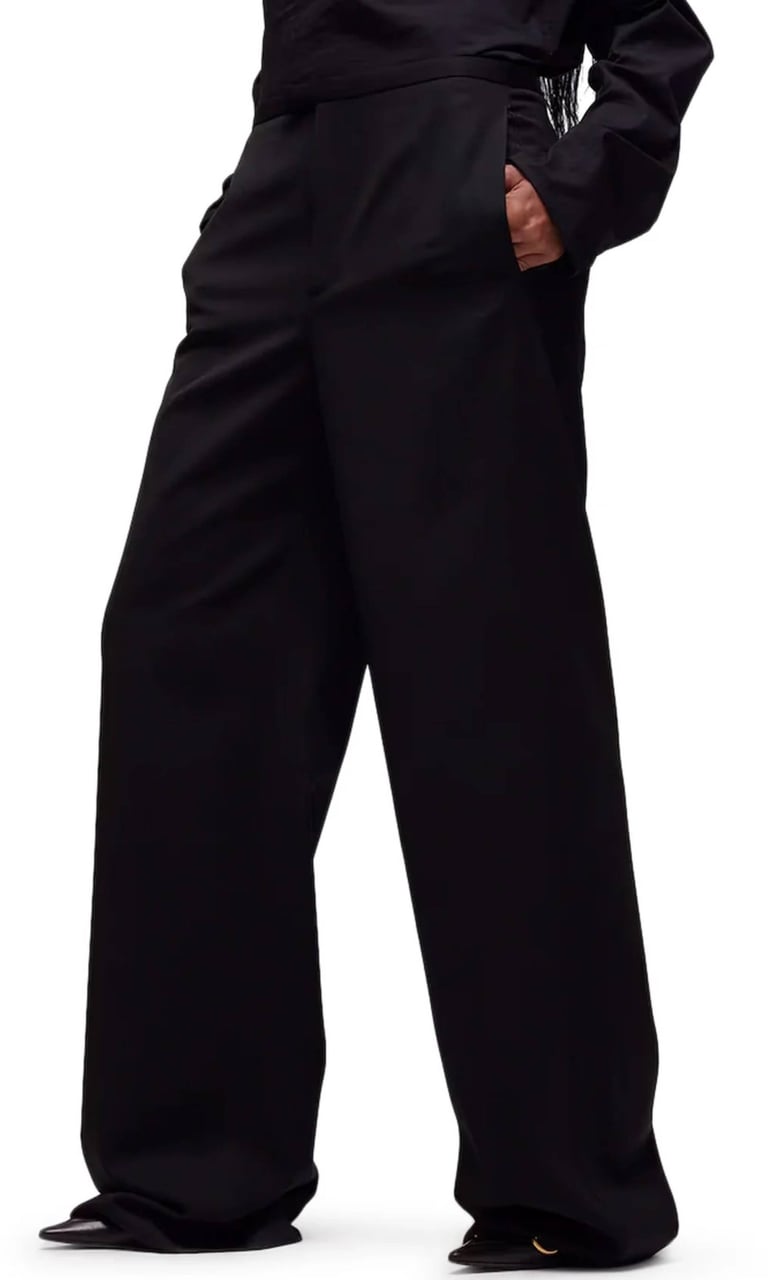 Gucci Pant Fluid Wide-Leg Trousers Zwart