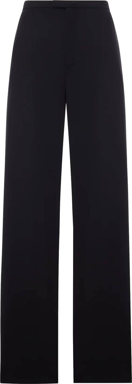 Gucci Pant Fluid Wide-Leg Trousers Zwart