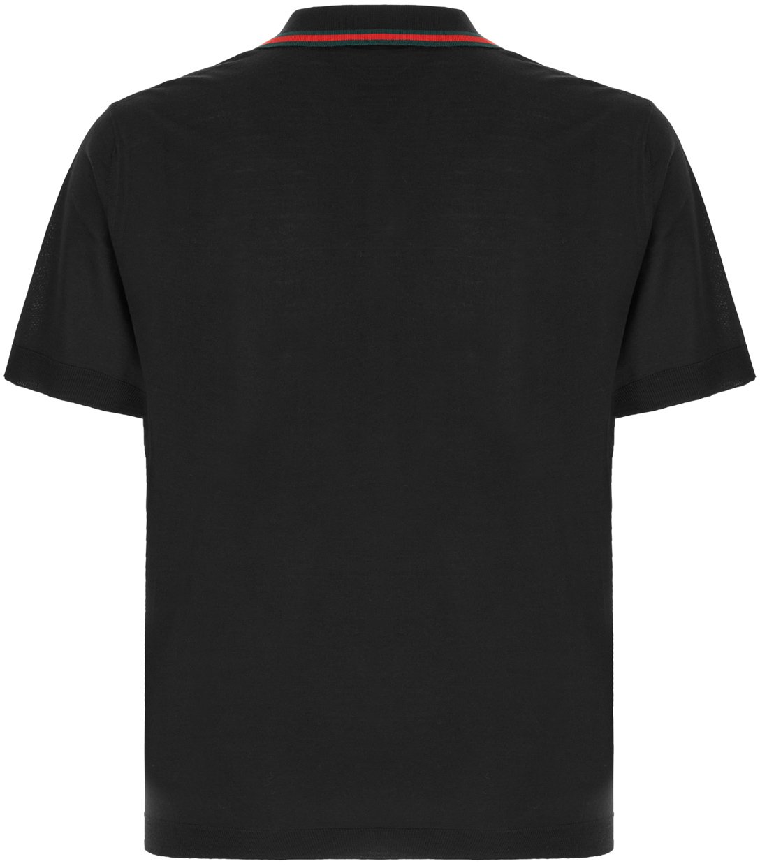 Gucci Black piquet polo shirt Zwart