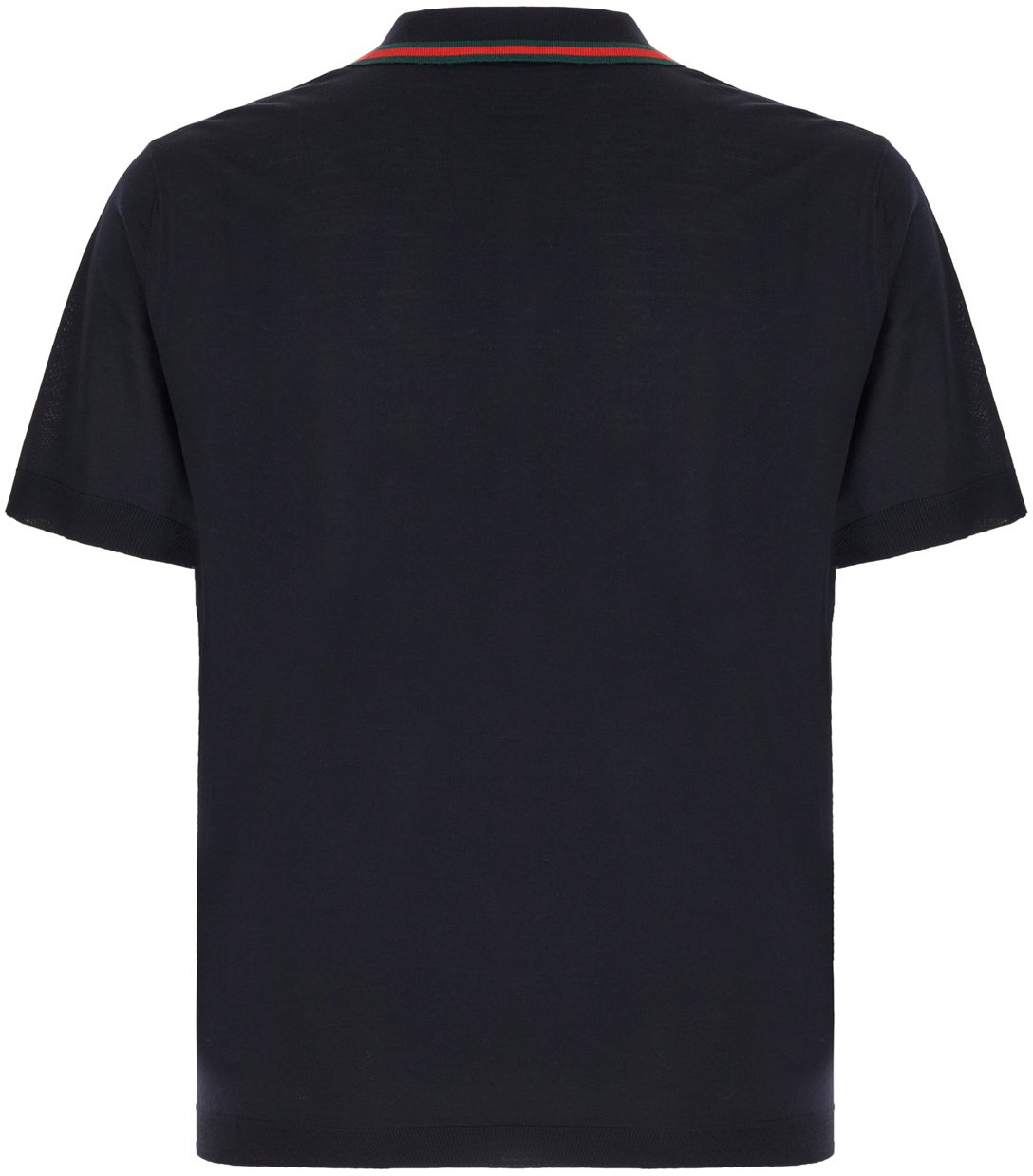 Gucci Midnight blue piquet polo shirt Blauw