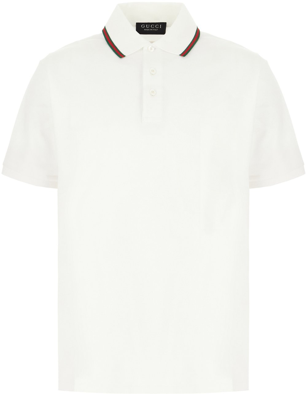 Gucci White piquet polo shirt Wit
