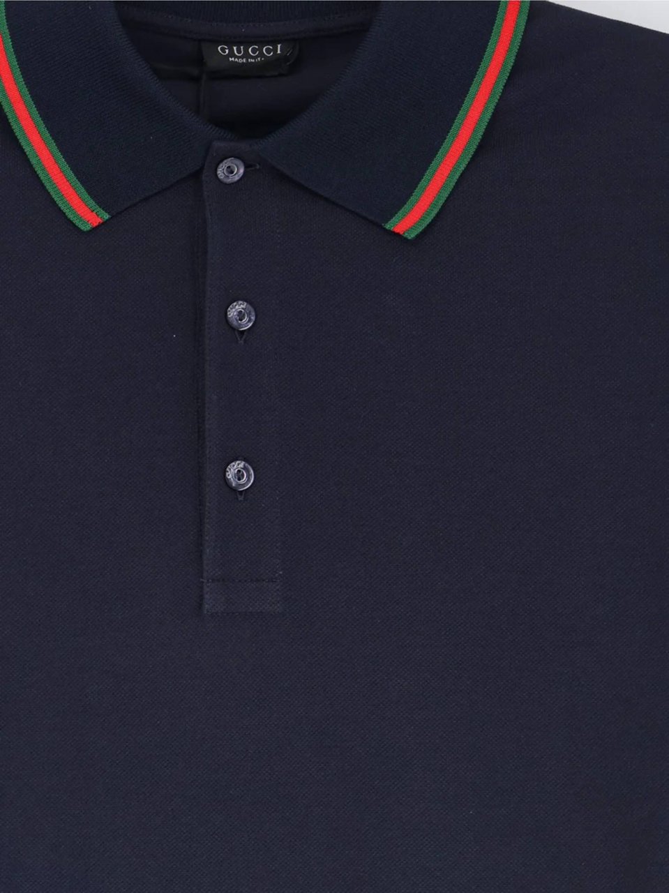 Gucci Blue Polo Short-Sleeve Shirt Zwart