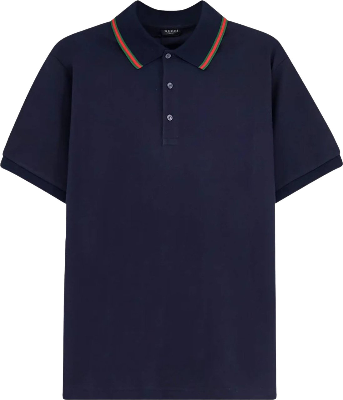 Gucci Blue Polo Short-Sleeve Shirt Zwart