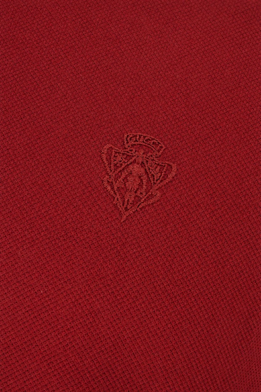 Gucci Bordeaux piquet polo shirt Rood