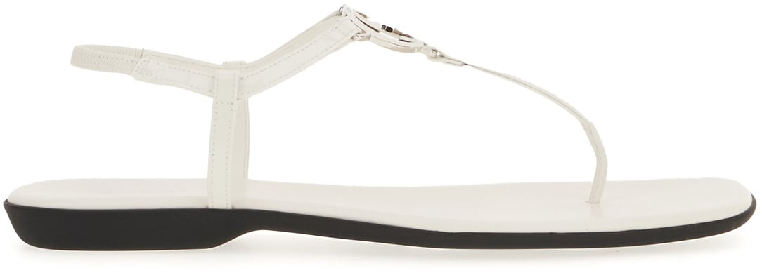 Gucci White leather sandals Wit