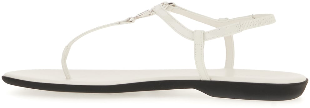 Gucci White leather sandals Wit