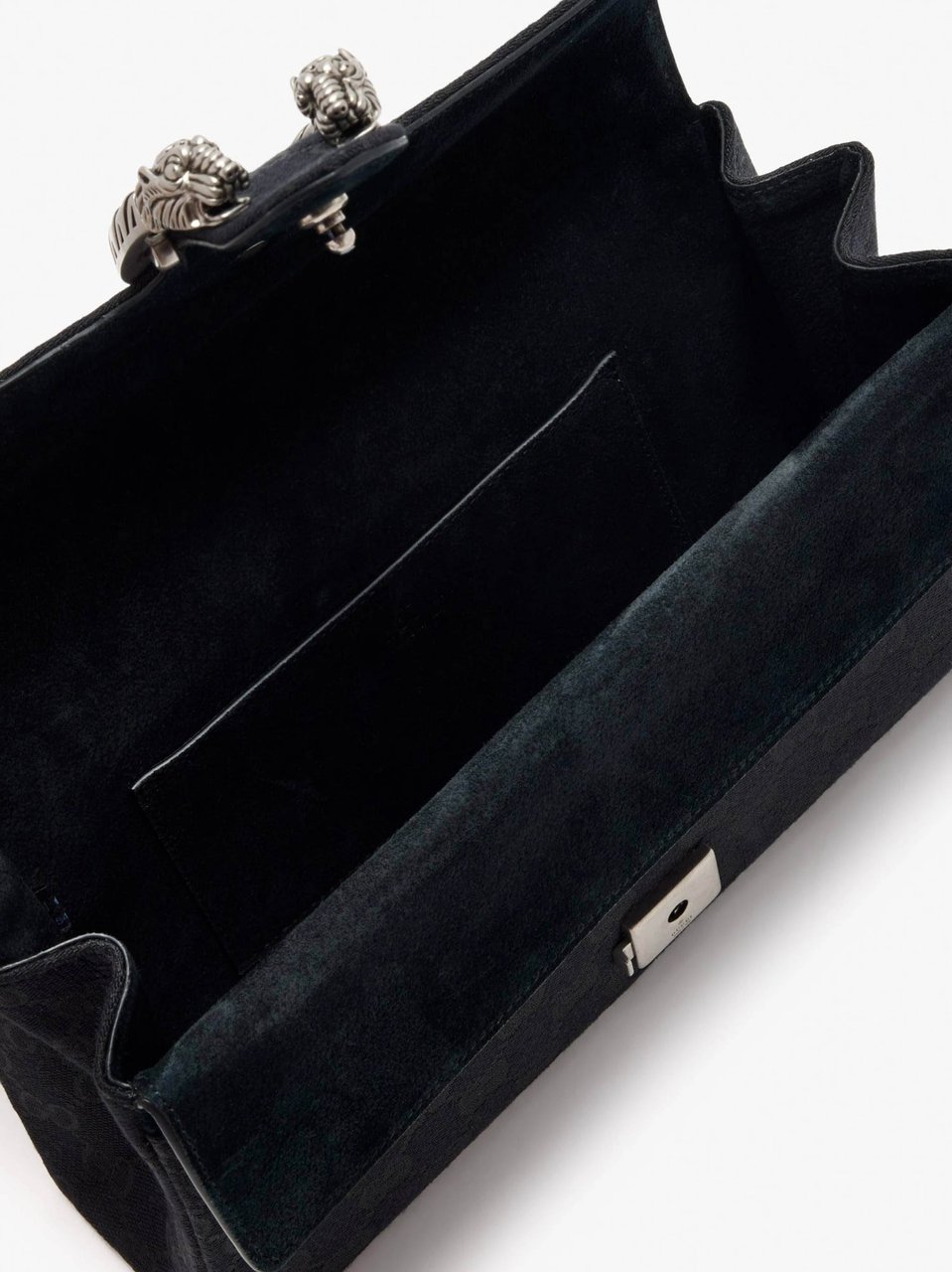 Gucci Black Dionysus Leather Shoulder Bag Zwart