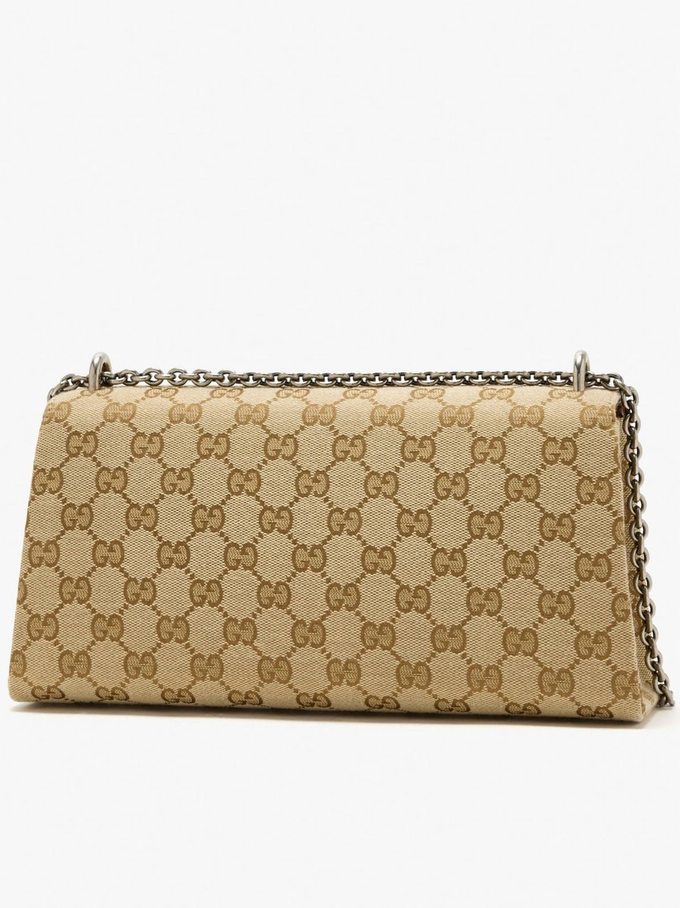 Gucci Beige Dionysus Canvas Shoulder Bag Neutraal