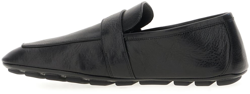 Gucci Black leather loaffers Zwart