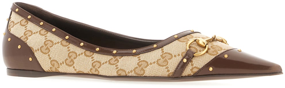 Gucci Original GG fabric ballerinas Divers