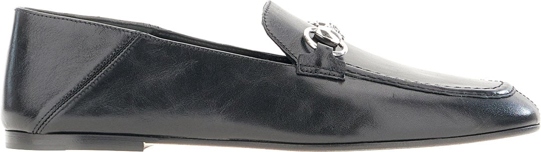 Gucci Black leather loafers Zwart