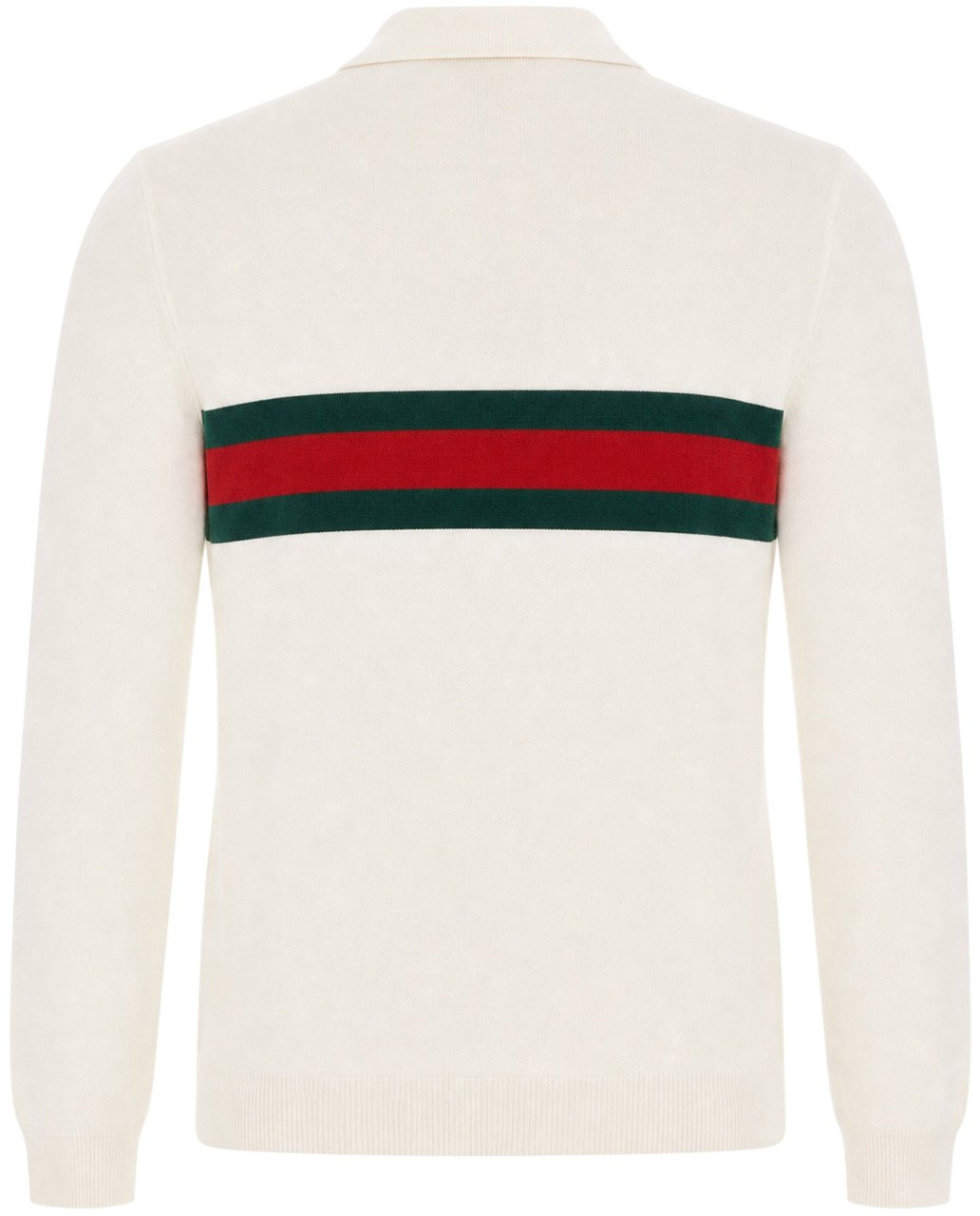 Gucci Ivory cashmere polo shirt Neutraal