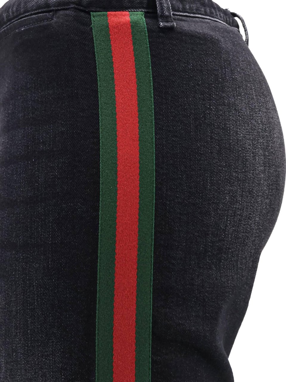 Gucci Black Pant Straight Fit Trousers Zwart