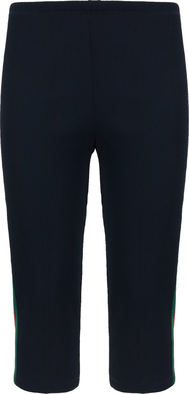 Gucci Black polyester blend pants Blauw