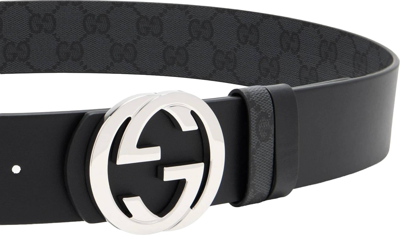 Gucci Black Belt W.40 Strap Accessory Zwart