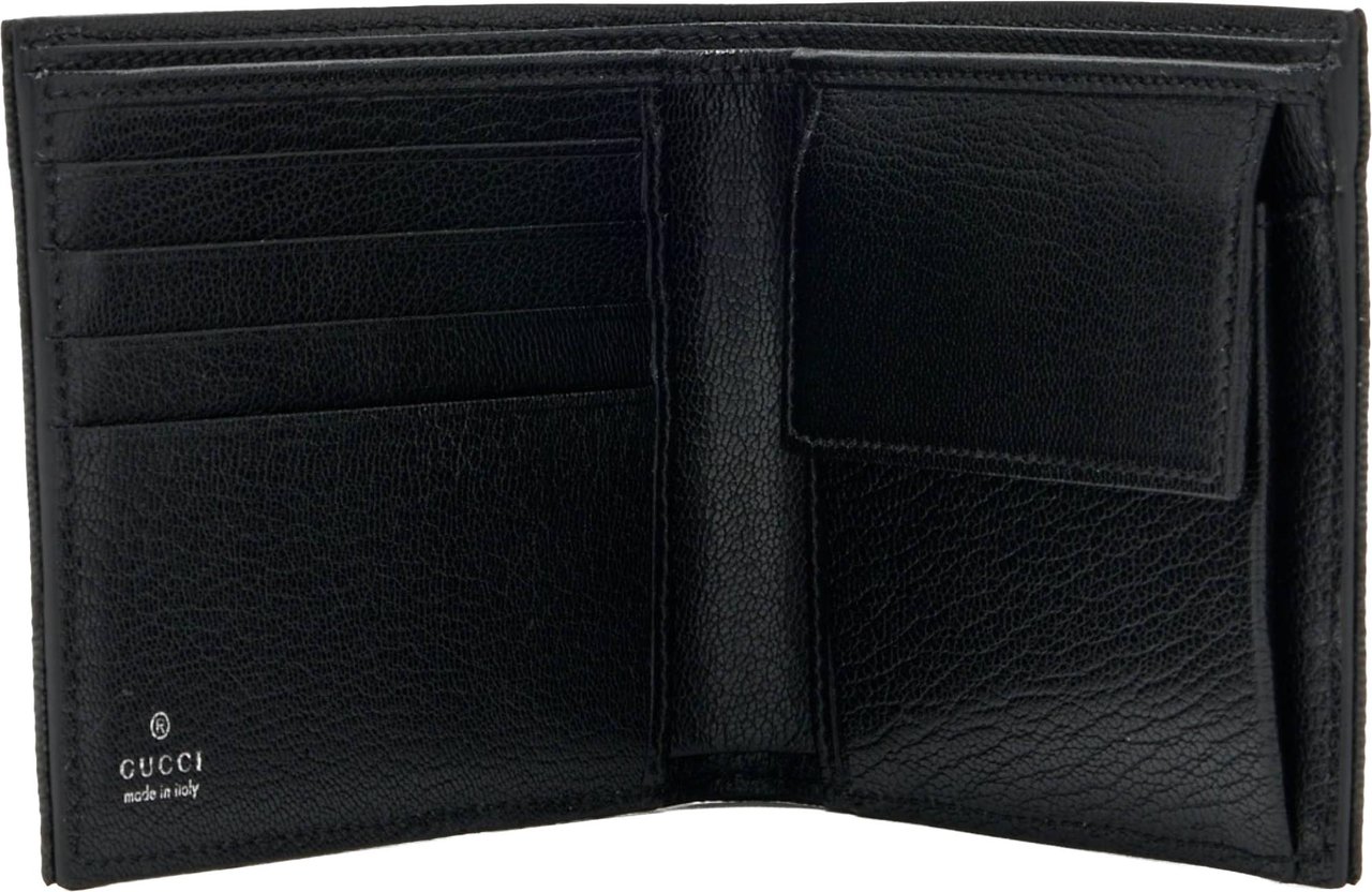 Gucci Textured Bifold Wallet Zwart