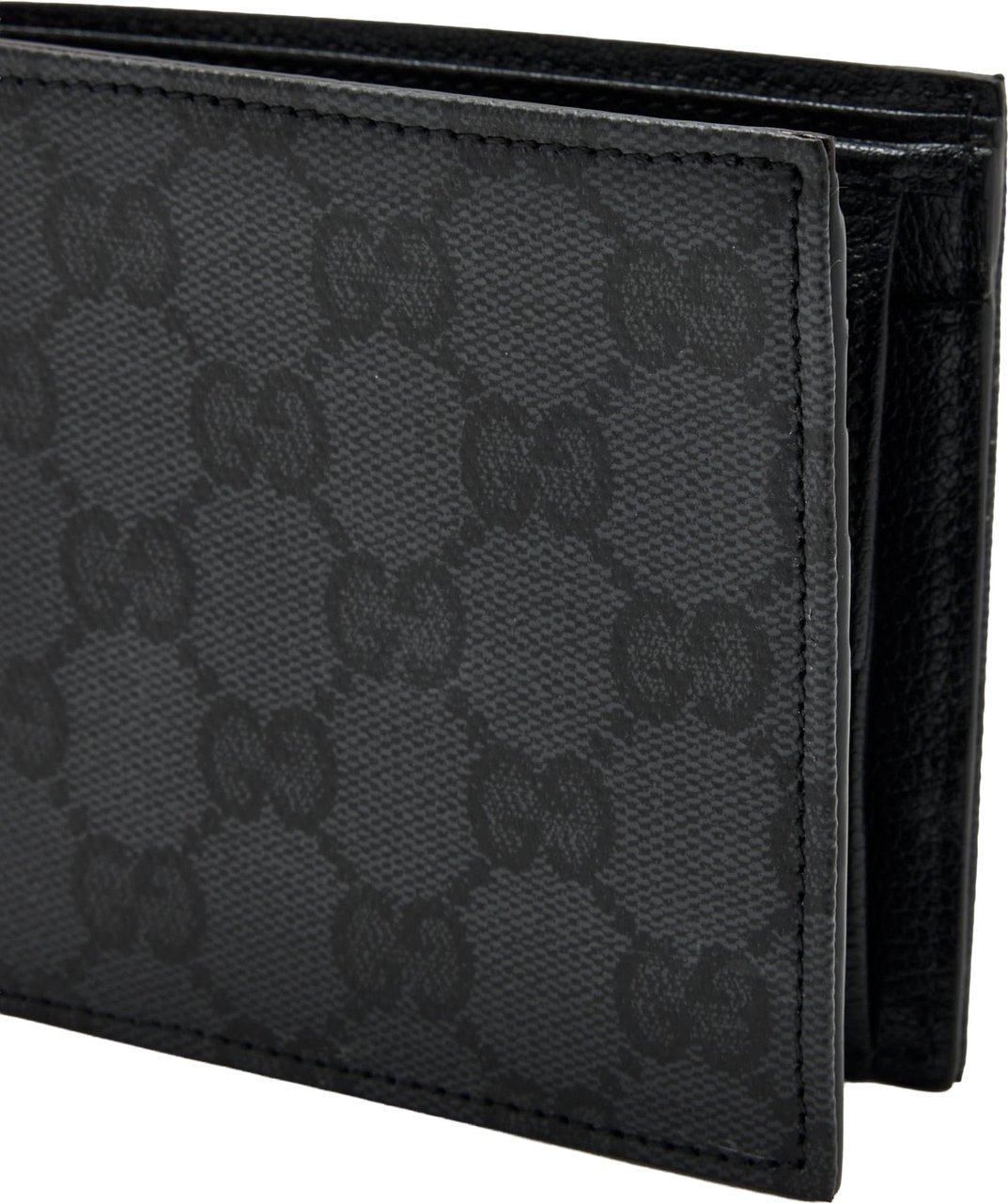 Gucci Textured Bifold Wallet Zwart