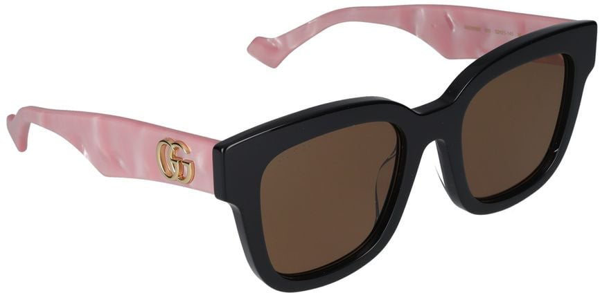 Gucci Black GG0998S Square Gold Sunglasses Grijs