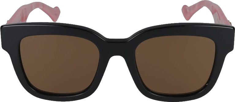 Gucci Black GG0998S Square Gold Sunglasses Grijs