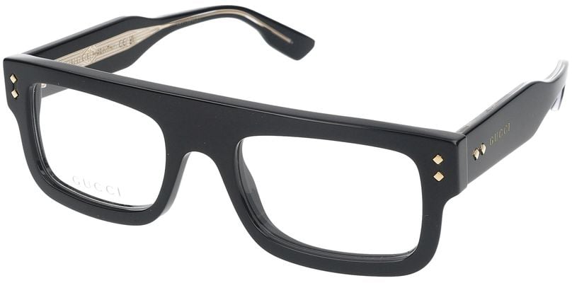 Gucci Eyeglasses GG1085O 001 black black transparent 52/21/145 Zwart