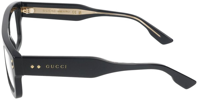 Gucci Eyeglasses GG1085O 001 black black transparent 52/21/145 Zwart