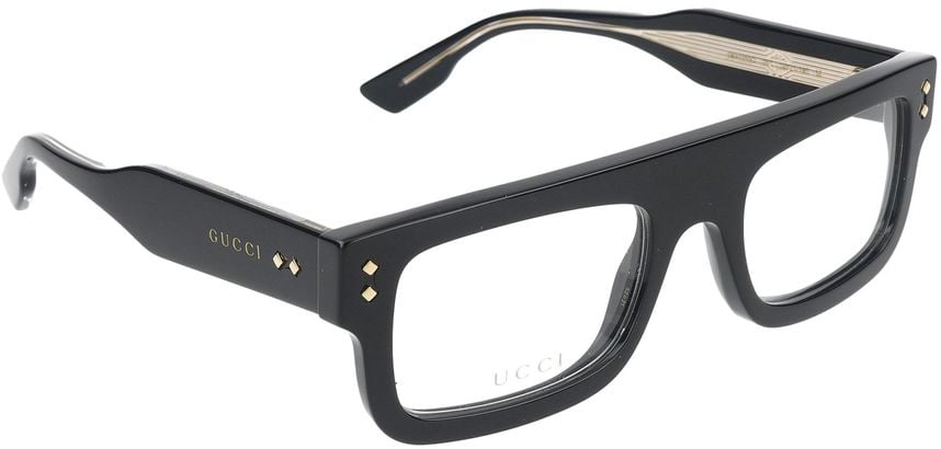 Gucci Eyeglasses GG1085O 001 black black transparent 52/21/145 Zwart