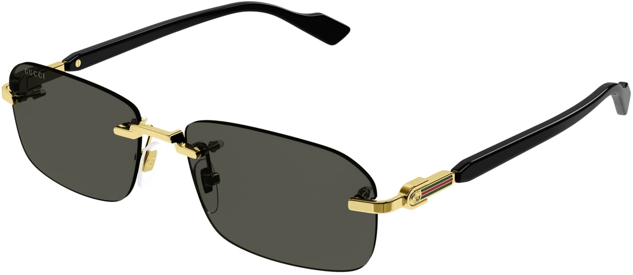 Gucci Gg1221s Rimless Rectangular Sunglasses Grijs