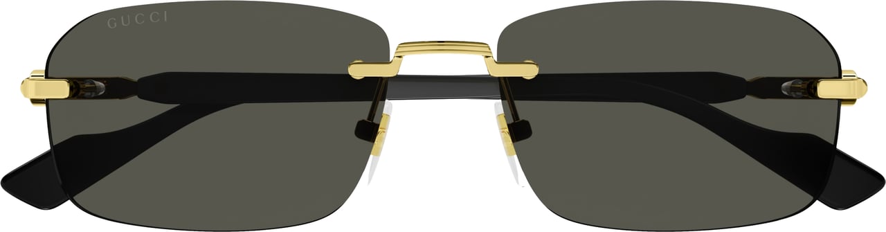 Gucci Gg1221s Rimless Rectangular Sunglasses Grijs