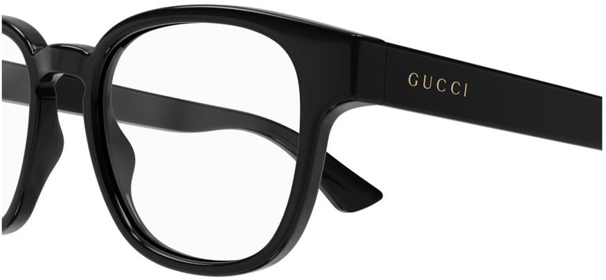 Gucci Gg1343o Classic Black Square Frame Eyeglasses Wit