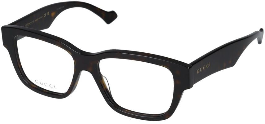 Gucci Eyeglasses Gucci GG1428O 005 havana havana transparent 55/16/145 Rood
