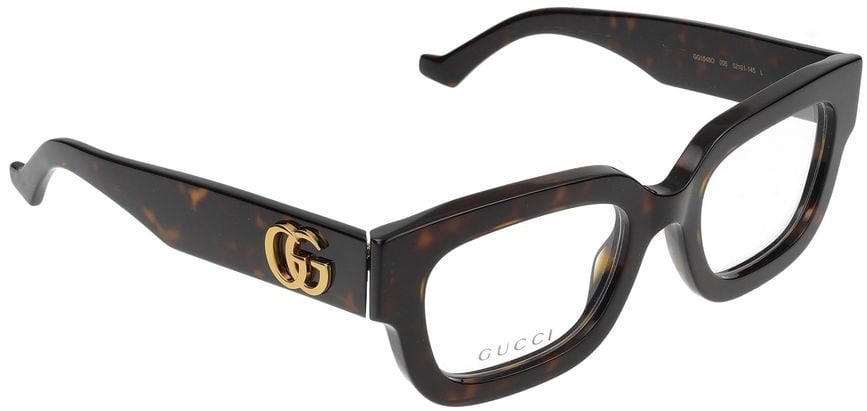 Gucci Eyeglasses Gucci GG1548O 005 havana havana transparent 52/21/145 Zwart