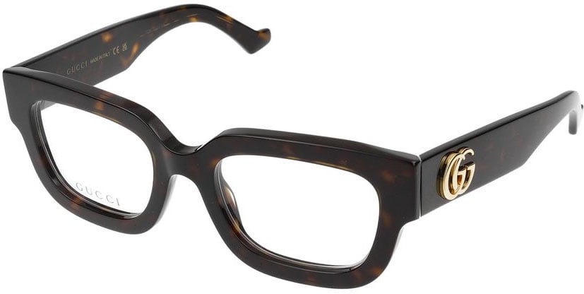 Gucci Eyeglasses Gucci GG1548O 005 havana havana transparent 52/21/145 Zwart