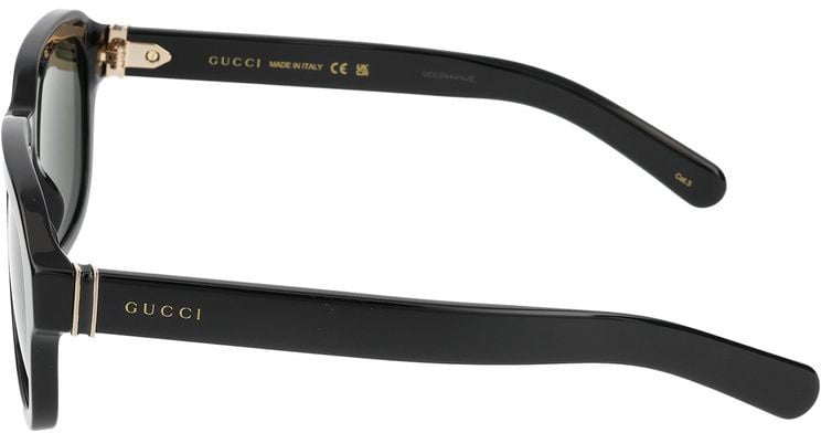 Gucci Sunglasses Gucci GG1508S 001 black black grey 55/19/145 Grijs