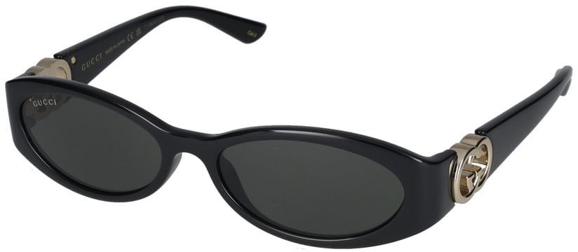 Gucci Sunglasses Gucci GG1660S 001 black black grey 54/16/135 Grijs