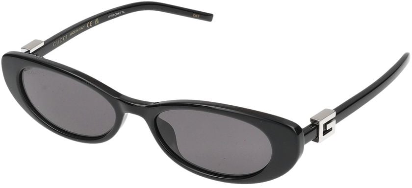 Gucci Sunglasses Gucci GG1680S 001 black black grey 52/17/140 Grijs