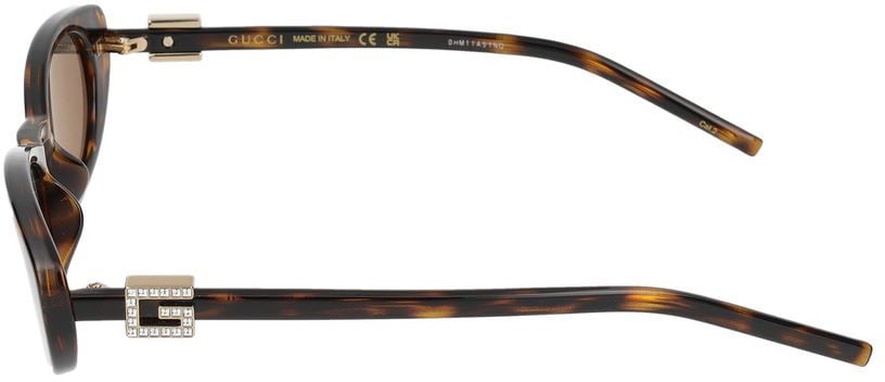 Gucci Sunglasses GG1680S 003 havana havana grey 52/17/140 Grijs