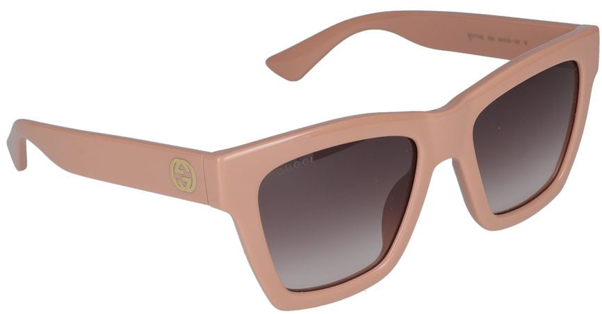 Gucci Pink GG1714S Square Gradient Sunglasses Grijs