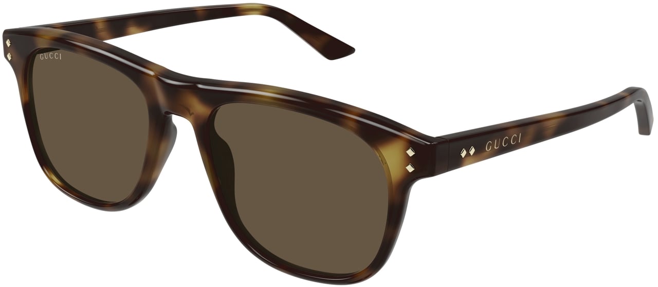 Gucci Gg1893s Classic Square Frame Tortoiseshell Sunglasses Grijs