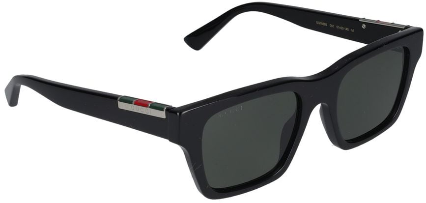 Gucci Gg1889s Rectangular Frame Sunglasses Zwart