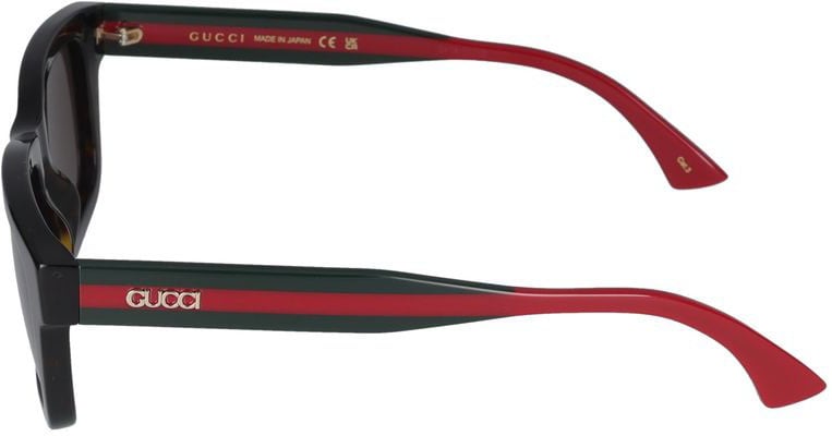 Gucci Gg1869s Tortoiseshell Square Frame Sunglasses Zwart