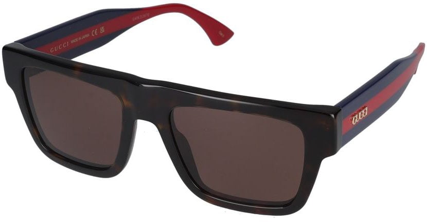 Gucci Sunglasses GG1868S 002 Havana Blue Brown 53/19/145 Grijs
