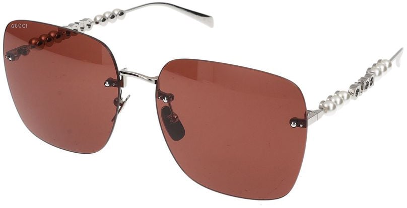 Gucci Sunglasses Gucci GG1923SA 002 silver silver brown 63/17/145 Bruin