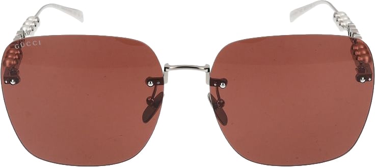 Gucci Sunglasses Gucci GG1923SA 002 silver silver brown 63/17/145 Bruin