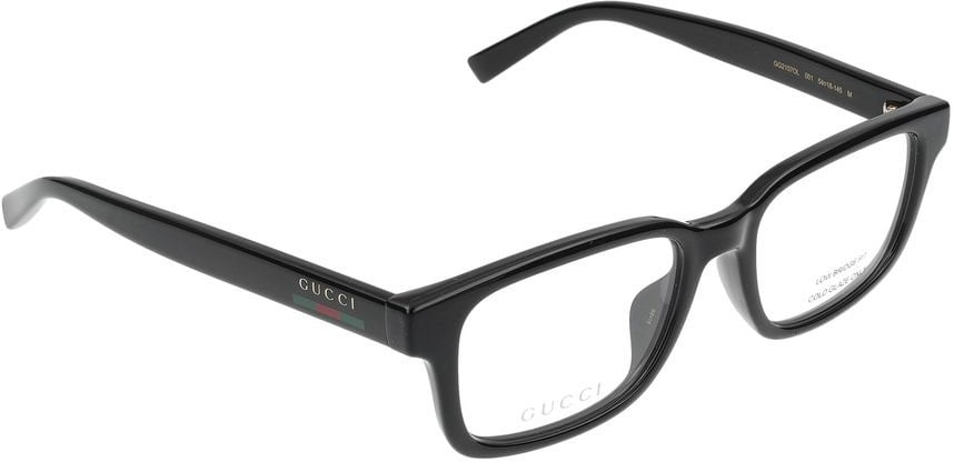 Gucci Eyeglasses GG2107OL 001 black black transpare 54/18/145 Rood