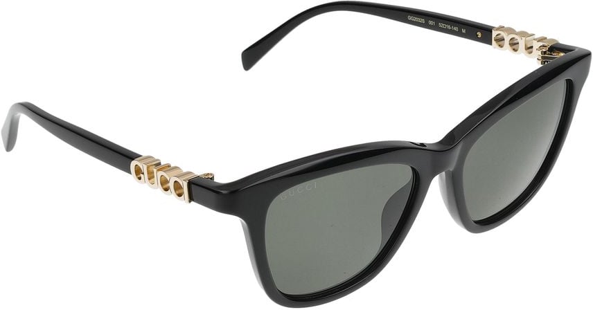 Gucci Sunglasses GG2032S 001 black black grey 52/16/140 Grijs